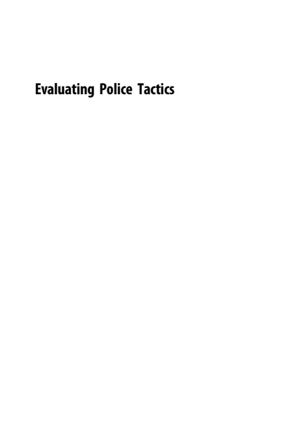 Evaluating Police Tactics. An Empirical Assessment of Room Entry Techniques，原书图像